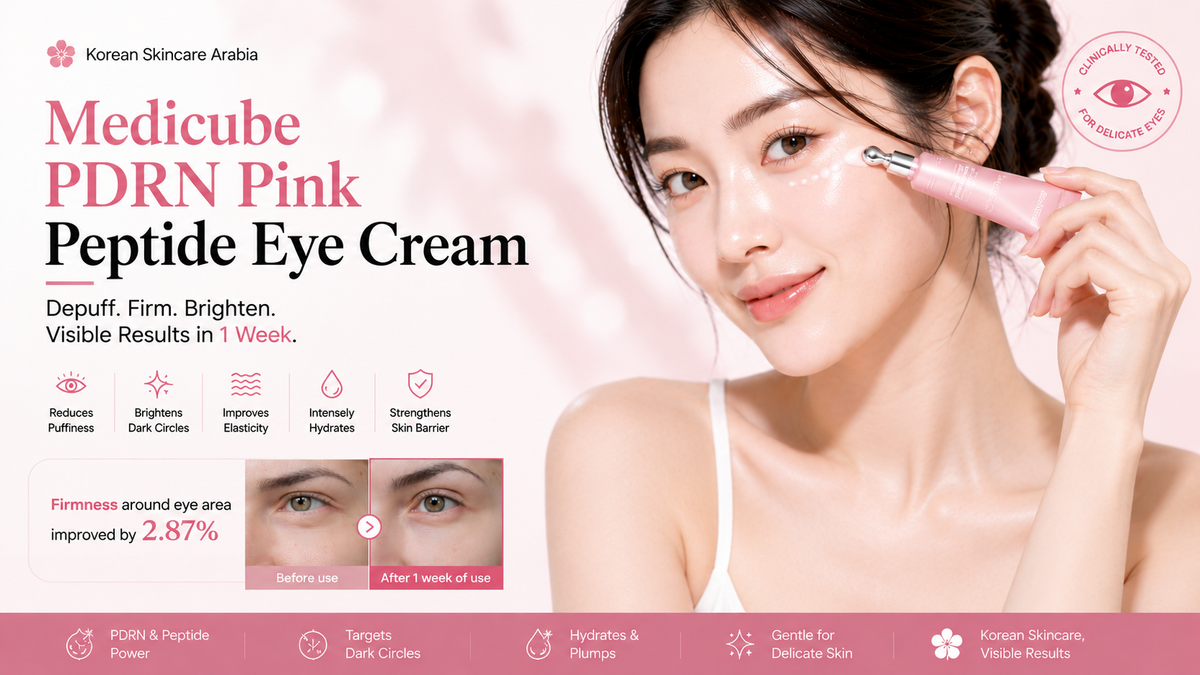 Medicube PDRN Pink Peptide Eye Cream UAE: Retinol + Salmon DNA for Dark Circles 2026