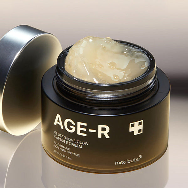 Medicube AGE-R Glutathione Glow Capsule Cream 50ml jar with glutathione capsules