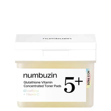 Numbuzin No.5+ Glutathione Vitamin Concentrated Toner Pads jar of 70
