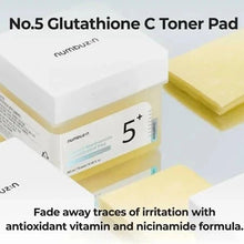 Numbuzin No.5+ Glutathione Vitamin Concentrated Toner Pads jar of 70