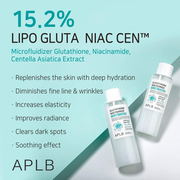 APLB Glutathione Niacinamide Facial Toner – 160ml - For Brightening - 100% Authentic Korean skincare in UAE – 100% Authentic Korean Skincare in UAE | Korean - Skincare Arabia