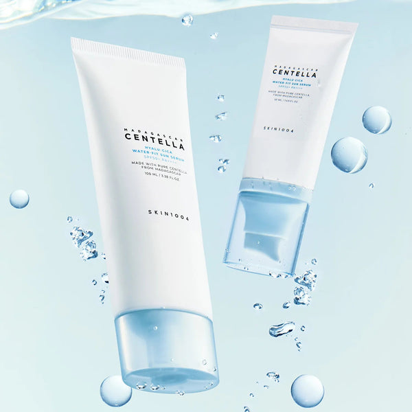 Skin1004 Madagascar Centella Hyalu - Cica Water - Fit Sun Serum 50ml – Korean Lightweight Hydrating Sunscreen – Korean - Skincare Arabia