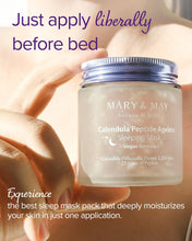 Mary&May - Vegan Calendula Peptide Sleeping Mask 30g – Soothing & Anti - Aging Night Cream | 100% Authentic Korean skincare in UAE – 100% Authentic Korean Skincare in UAE | Korean - Skincare Arabia