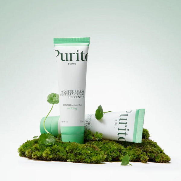 PURITO SEOUL Wonder Releaf Centella Cream Unscented 50ml | Soothing Korean Moisturizer for Sensitive Skin in UAE – Korean - Skincare Arabia