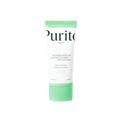 PURITO SEOUL Wonder Releaf Centella Daily Sun Lotion, SPF50+ PA++++ 60ml - Korean Centella sunscreen, Korean Facial Sun Lotion