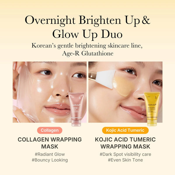 Medicube Kojic Acid Turmeric Night Wrapping Mask Ingredients & Texture – K-Beauty UAE